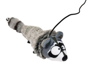 FuzzYard Run Along Raccoon Wand Cat Toy