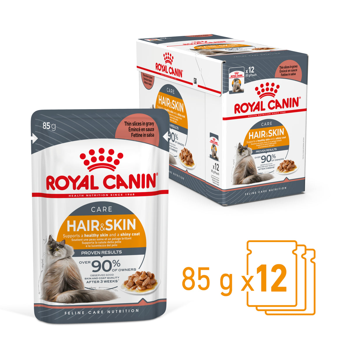 Royal Canin Hair & Skin Care Gravy 85g x12 - RSPCA VIC