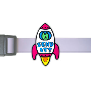 Rocket Jiby Dog Charm