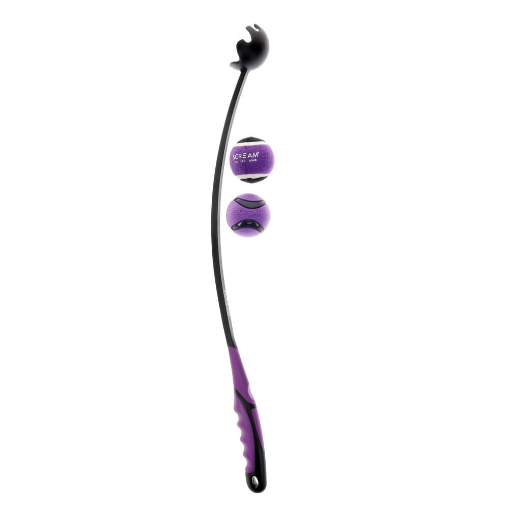 Scream Deluxe Grip Ball Thrower Fetch Pack 65cm