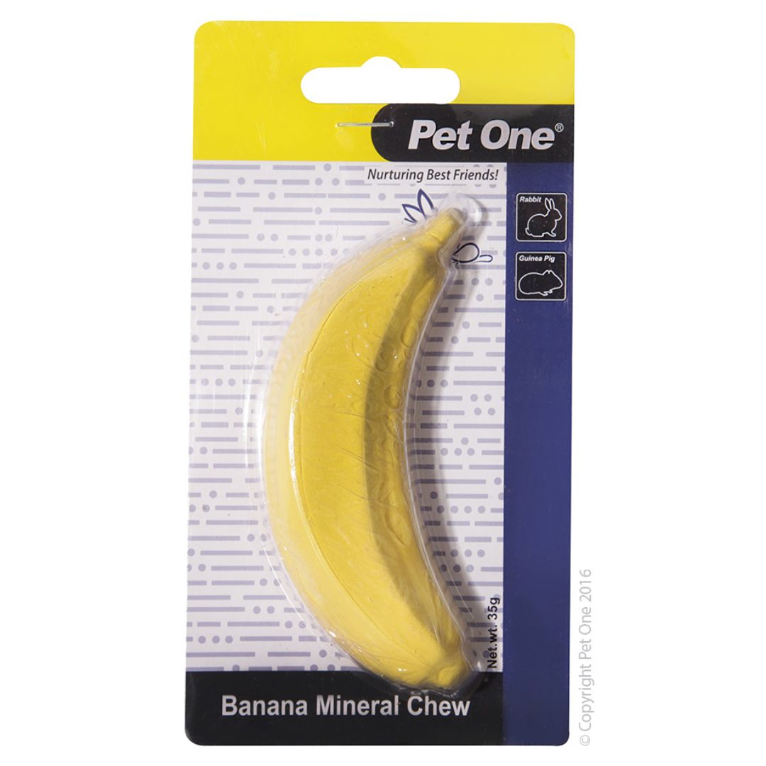 Pet One Small Animal Mineral Chew Banana - RSPCA VIC