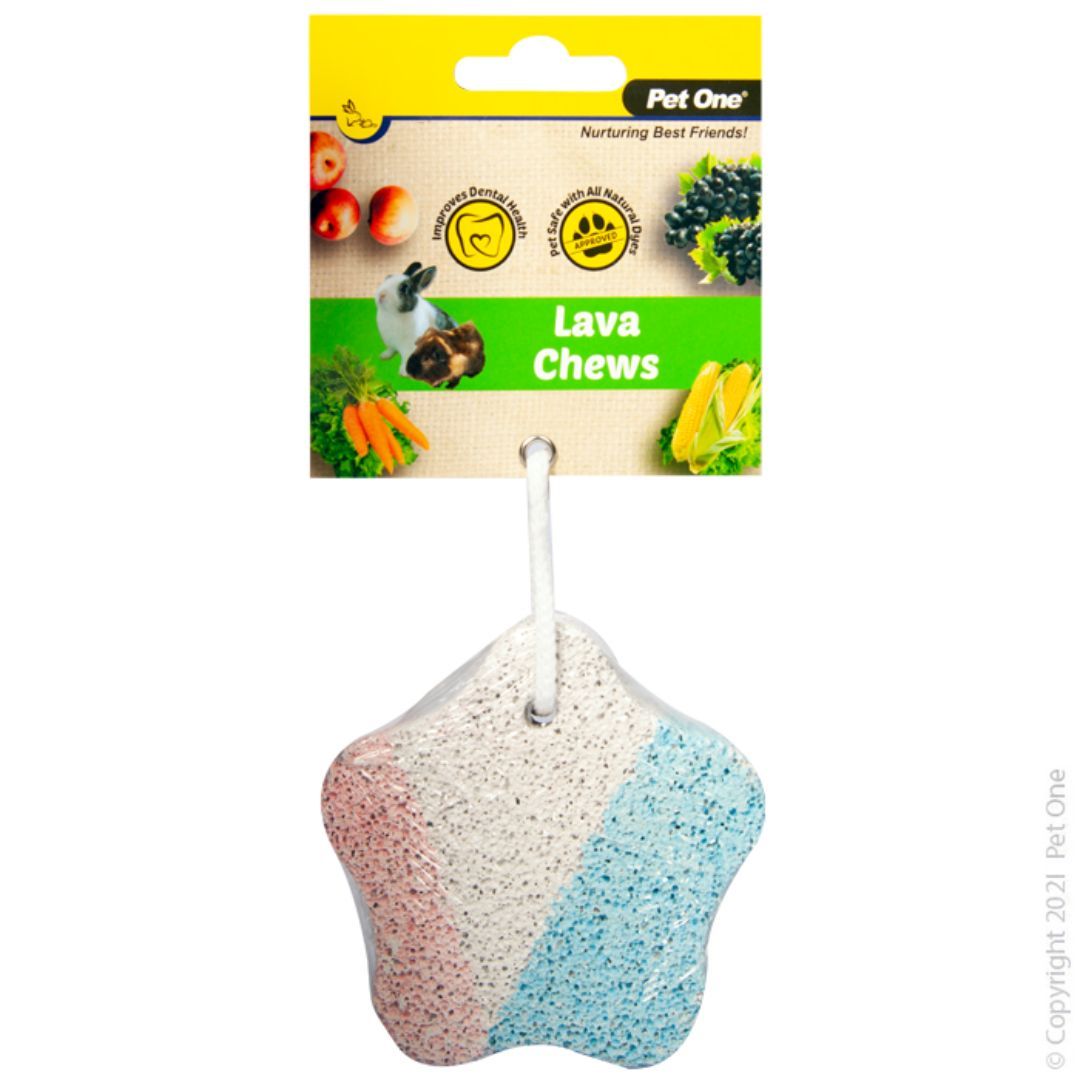 Pet One Small Animal Lava Star Chew Hanging - RSPCA VIC