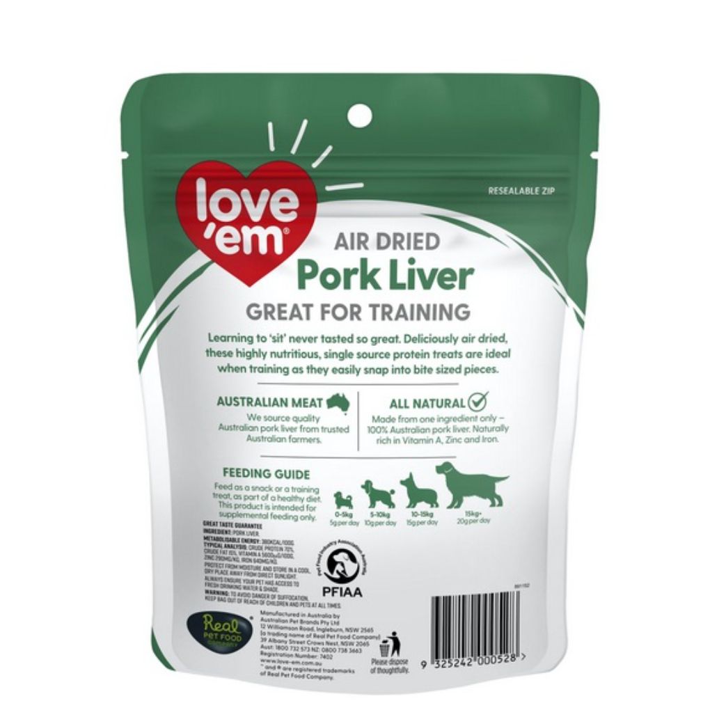 Love 'Ems Pork Liver Treats - RSPCA VIC