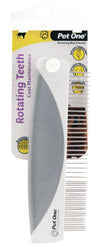 Pet One Grooming Comb w/Rotating Teeth Course - RSPCA VIC