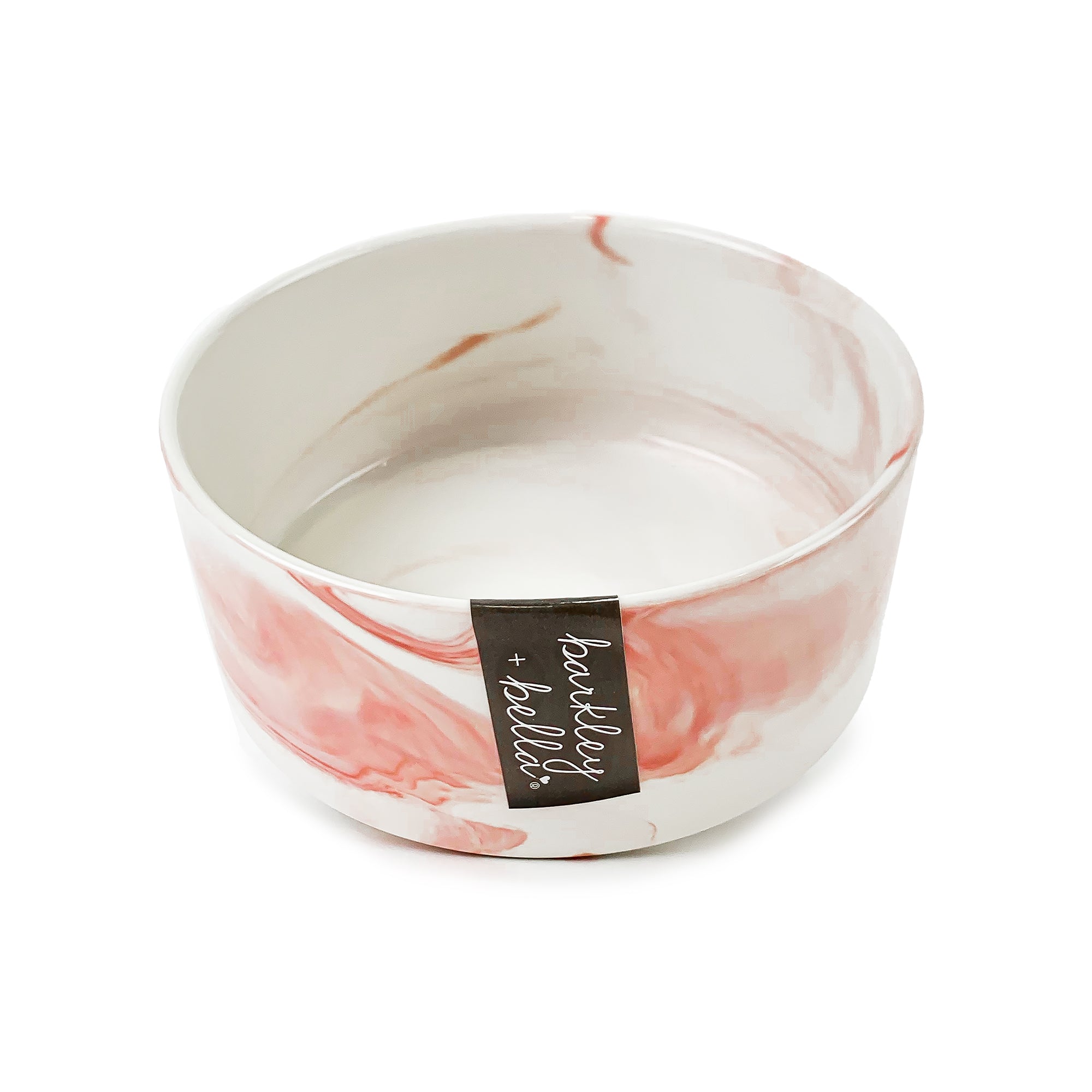 Barkley & Bella Ceramic Dog Bowl Zen Pink Marble - RSPCA VIC