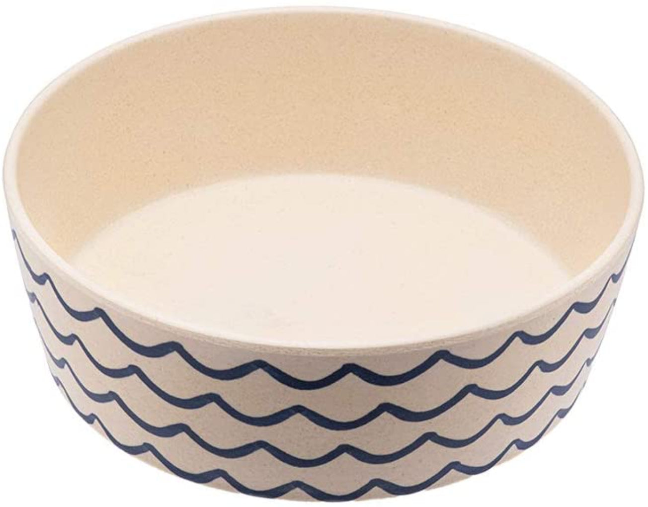 Beco Pets Classic Bamboo Dog Ocean Waves Bowl-Save The Waves - RSPCA VIC