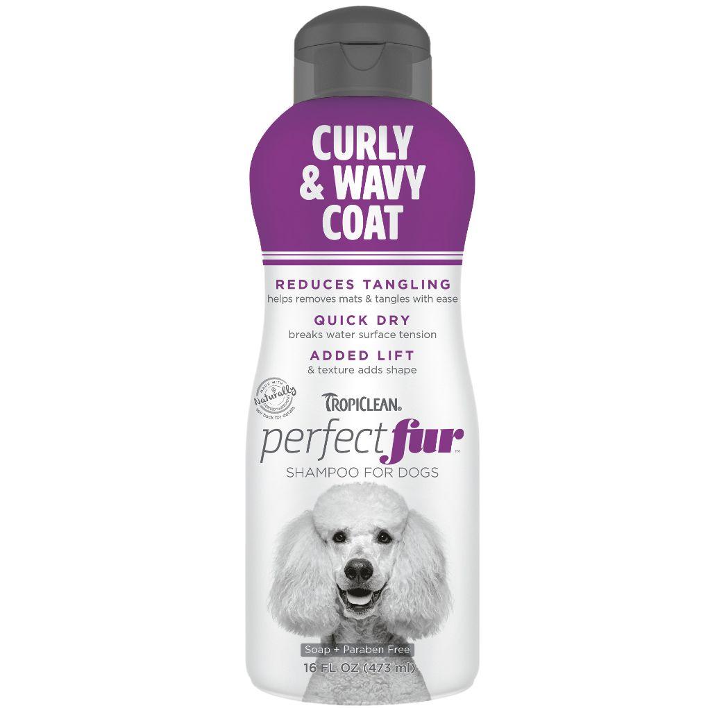 Tropiclean Perfect Fur Curly & Wavy Coat Shampoo 473ml - RSPCA VIC