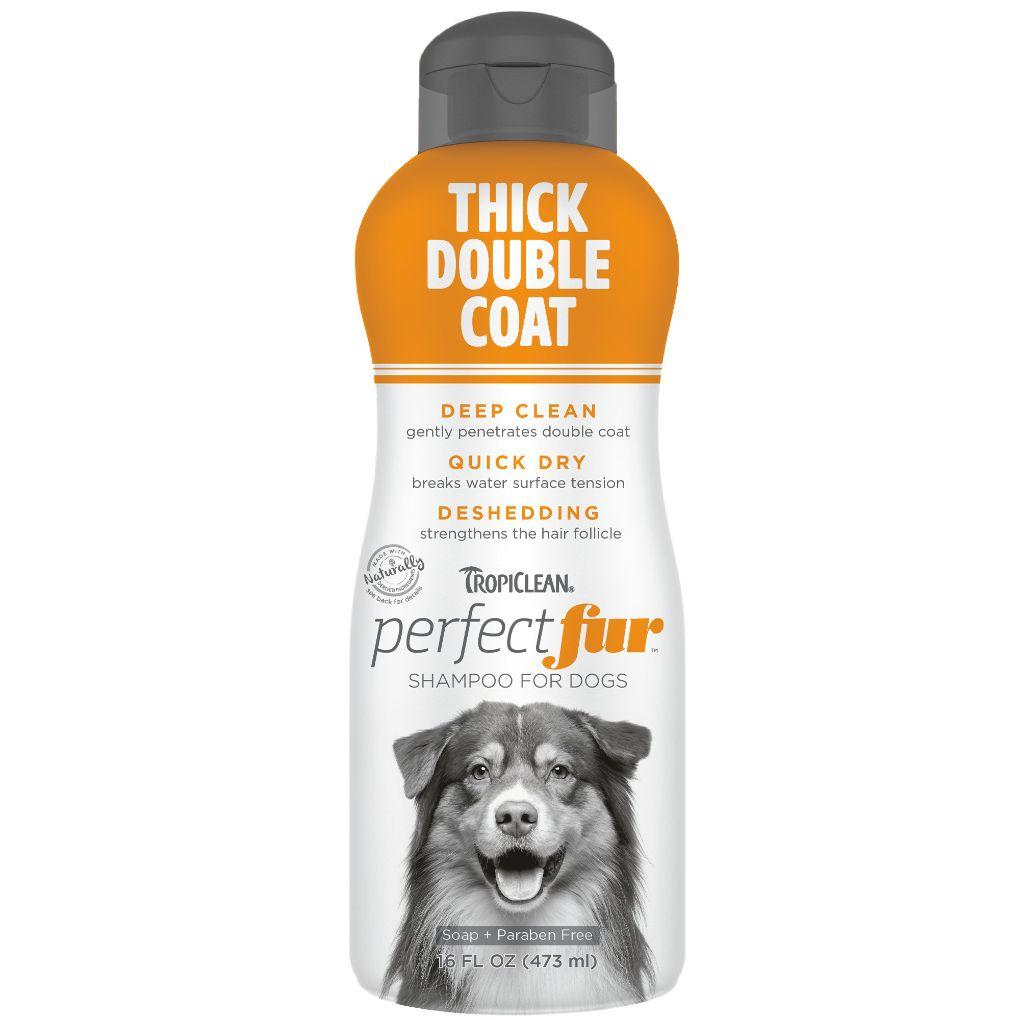 Tropiclean Perfect Fur Thick Double Coat Shampoo 473ml - RSPCA VIC