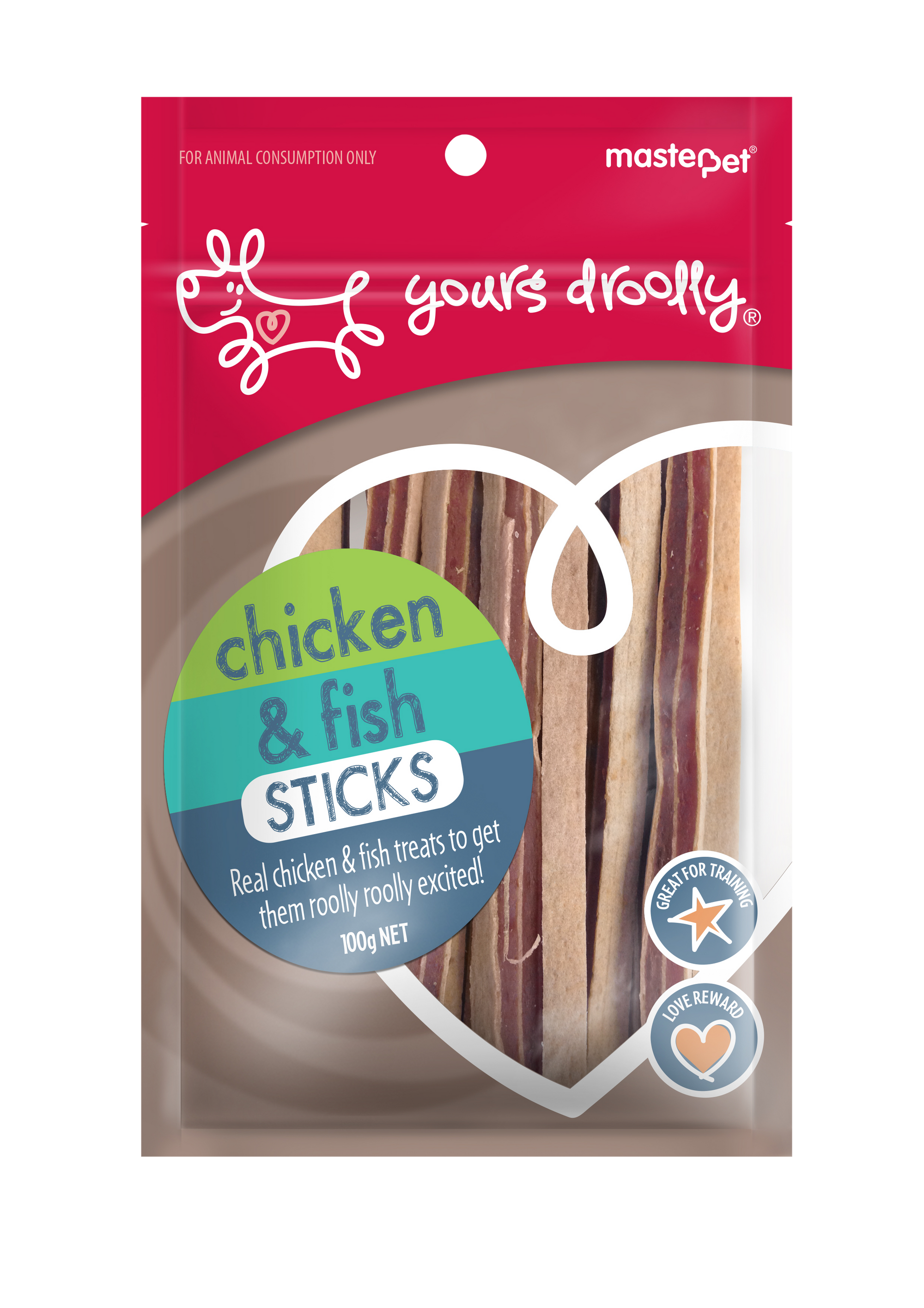 Yours Droolly Chicken/Fish Sticks 100g - RSPCA VIC