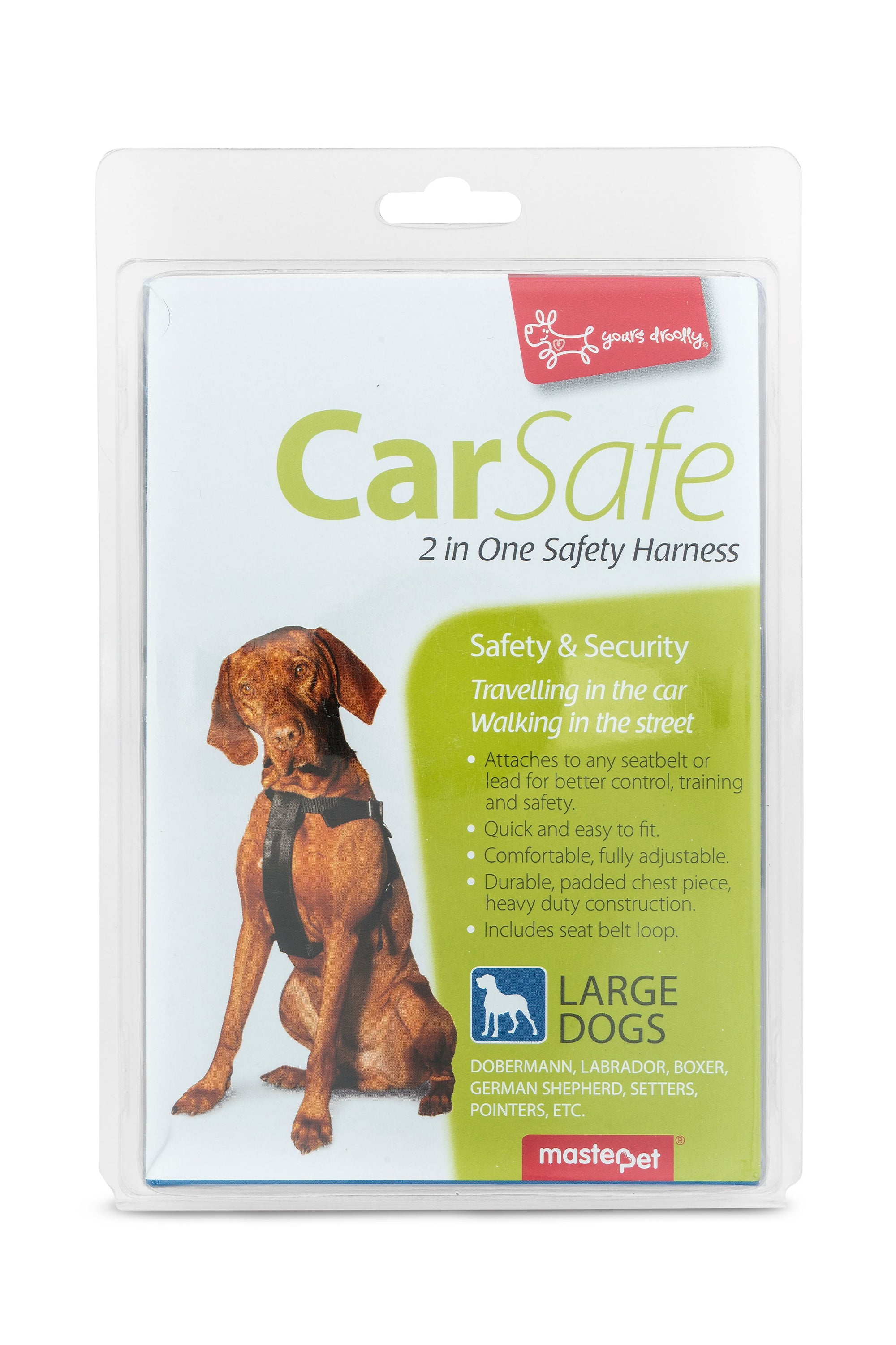 Yours Droolly Carsafe Car Harness Large - RSPCA VIC
