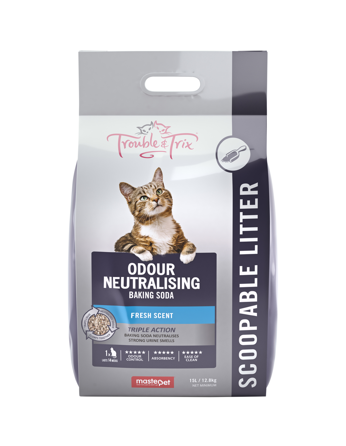 T&T Odour Neutralising + Baking Soda Cat Litter 15L - RSPCA VIC