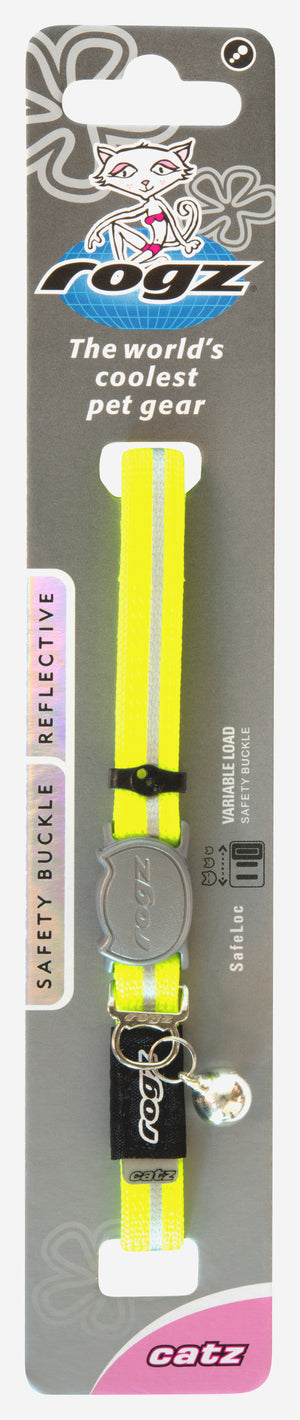 Rogz AlleyCat Safeloc Collar Dayglo - RSPCA VIC