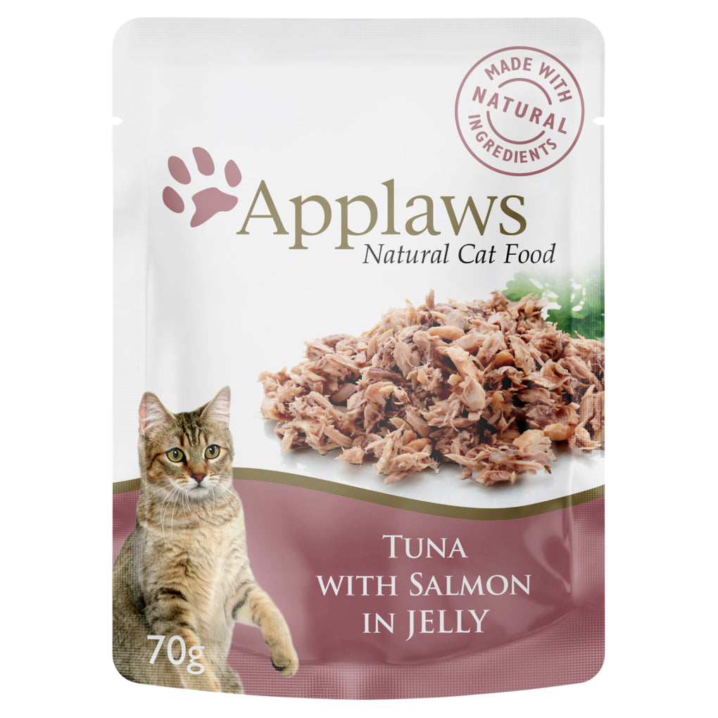 Applaws Wet Cat Food Tuna & Salmon in Jelly Pouch 70g - RSPCA VIC