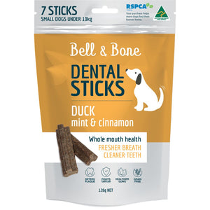 Bell & Bone Duck, Mint & Cinnamon Dental Sticks - RSPCA VIC