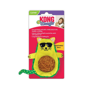 KONG Wrangler AvoCATo Crinkle Textured Catnip Cat Toy - RSPCA VIC
