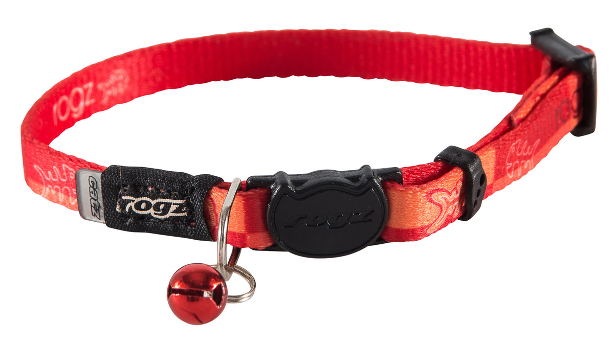 Rogz Kiddycat Safeloc Collar Tango Fish Bones - RSPCA VIC