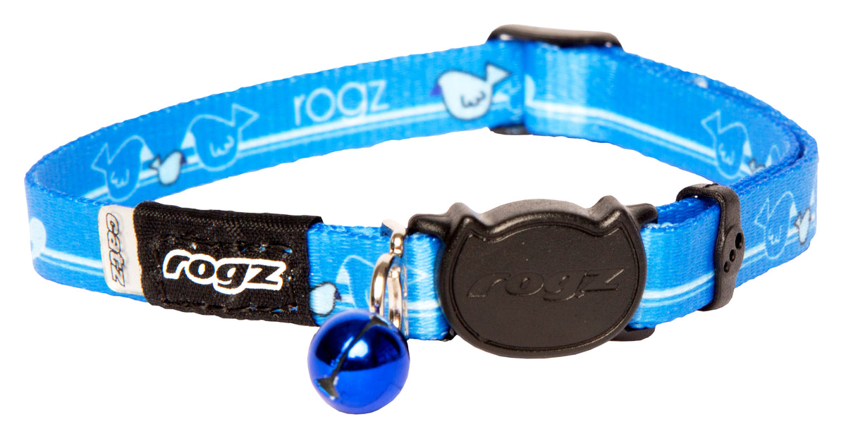 Rogz KiddyCat Safeloc Collar Royal Birds - RSPCA VIC