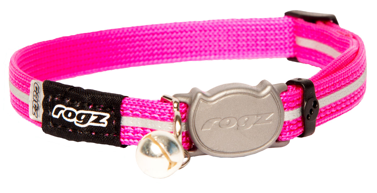 Rogz Alleycat Safeloc Collar Pink - RSPCA VIC