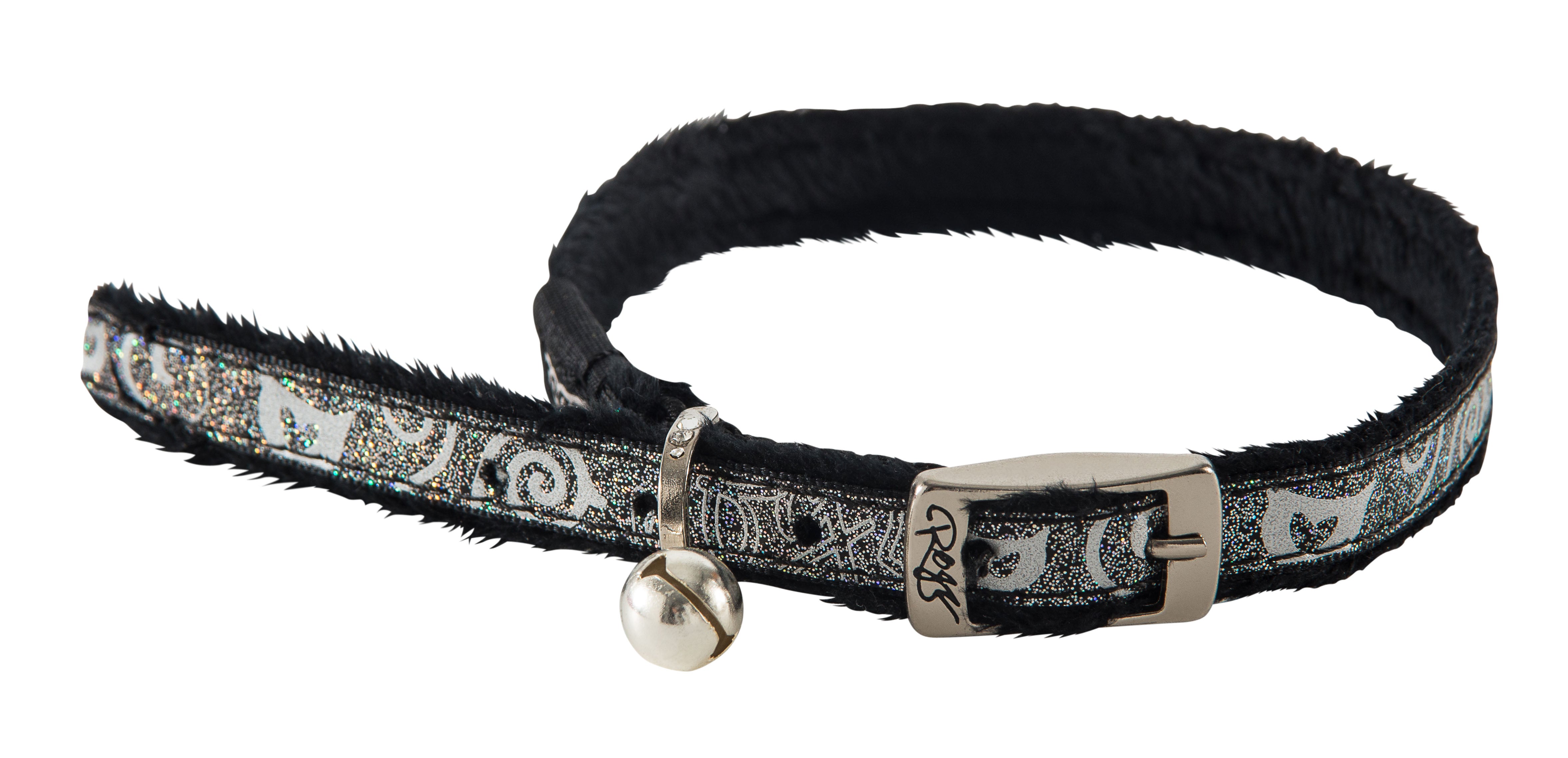 Rogz SparkleCat Collar Black - RSPCA VIC