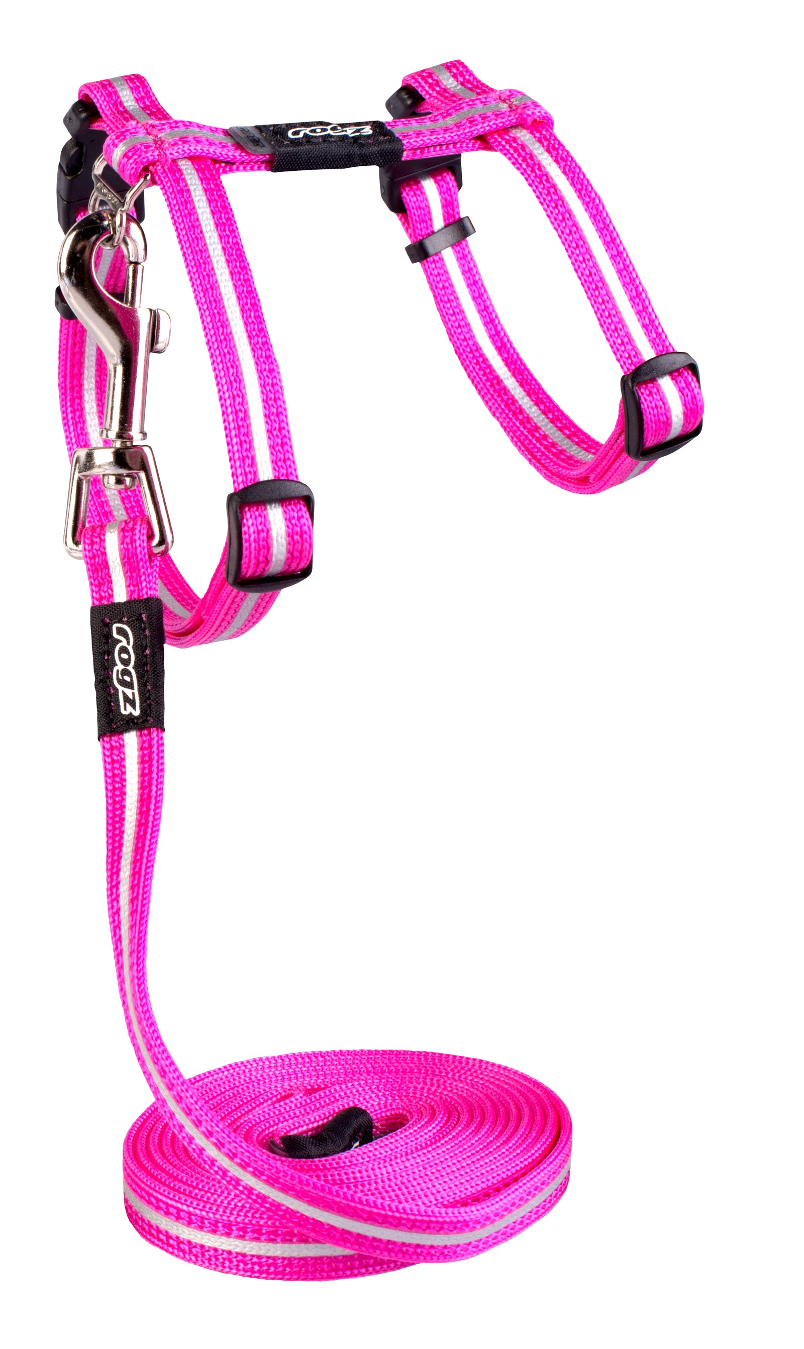 Rogz Alleycat Harness & Lead Set Pink - RSPCA VIC