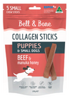 Bell &amp; Bone Collagen Dental Sticks for Puppies - Beef and Manuka Honey - RSPCA VIC