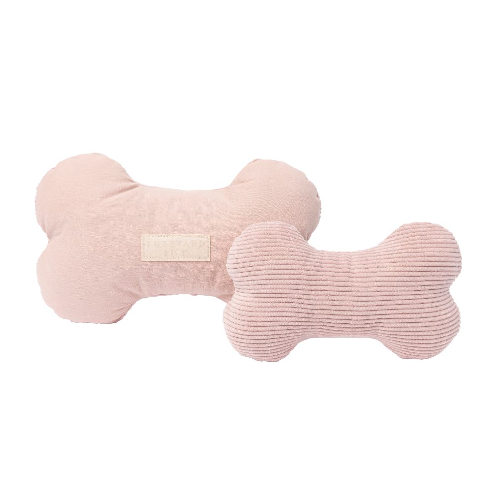 Fuzzyard Life Dog Toy Bone Soft Blush - RSPCA VIC