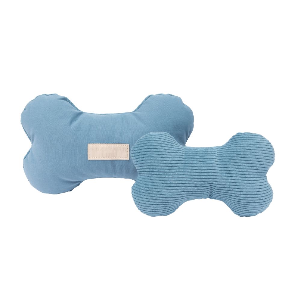 Fuzzyard Life Dog Toy Bone French Blue - RSPCA VIC