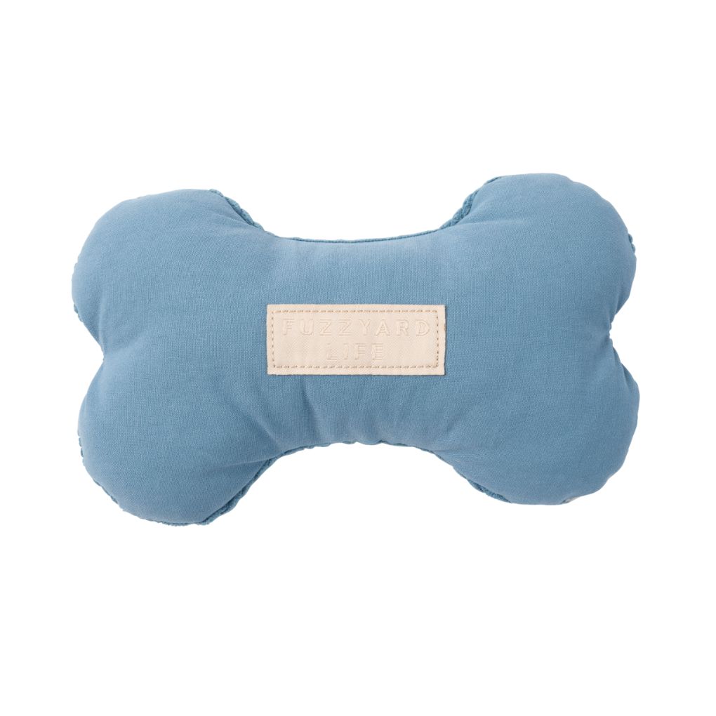 Fuzzyard Life Dog Toy Bone French Blue - RSPCA VIC