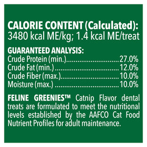Greenies Dental Cat Treat Catnip 60g - RSPCA VIC