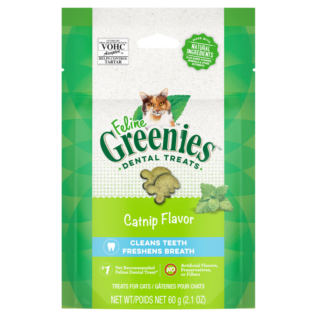 Greenies Dental Cat Treat Catnip 60g - RSPCA VIC