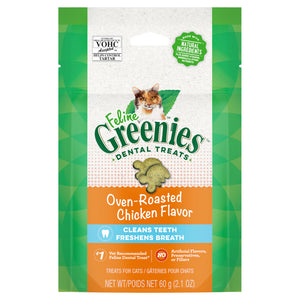 Greenies Dental Cat Treat Roasted Chicken 60g - RSPCA VIC