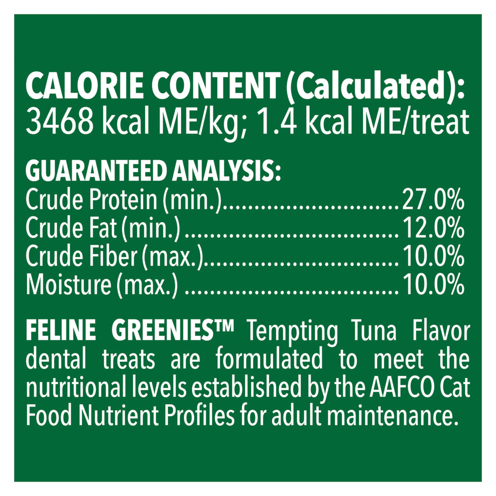 Greenies Dental Cat Treat Tempting Tuna 60g - RSPCA VIC
