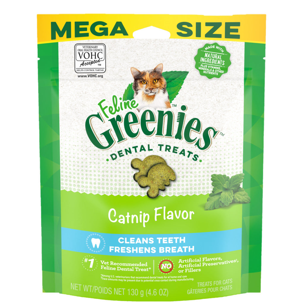 Greenies Catnip Dental Cat Treat 130g - RSPCA VIC