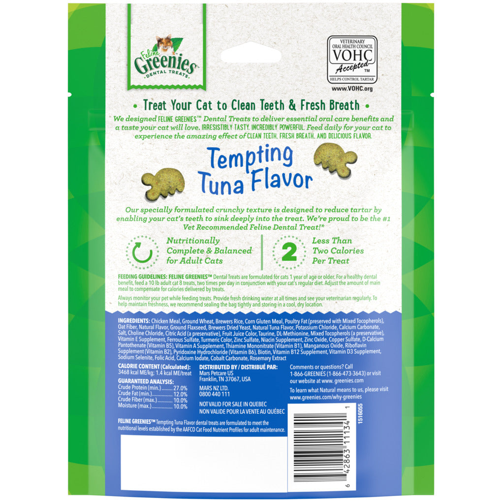 Greenies Tempting Tuna Tuna Dental Cat Treats 130g - RSPCA VIC