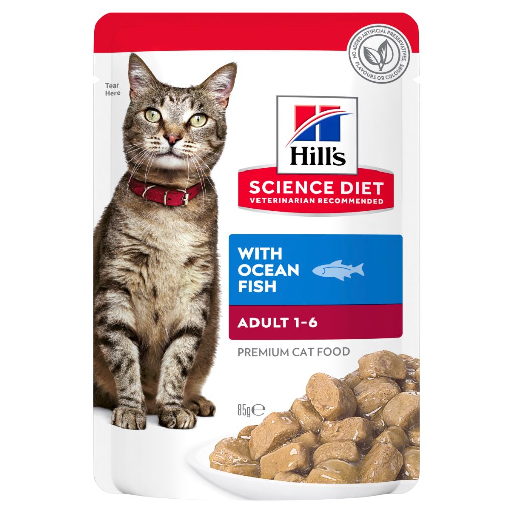 Hill's Science Diet Feline Adult Ocean Fish Pouch 85g - RSPCA VIC