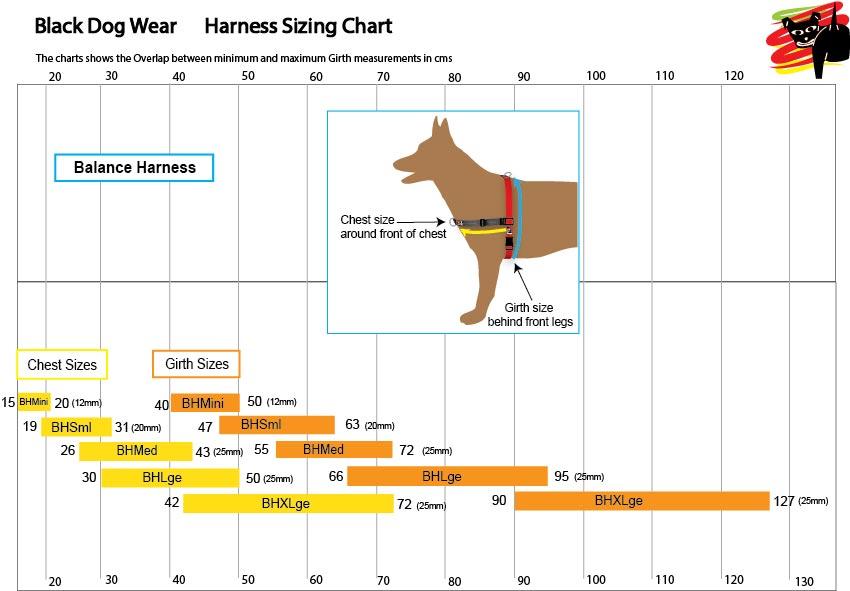 Black Dog Wear Balance Harness Large - RSPCA VIC