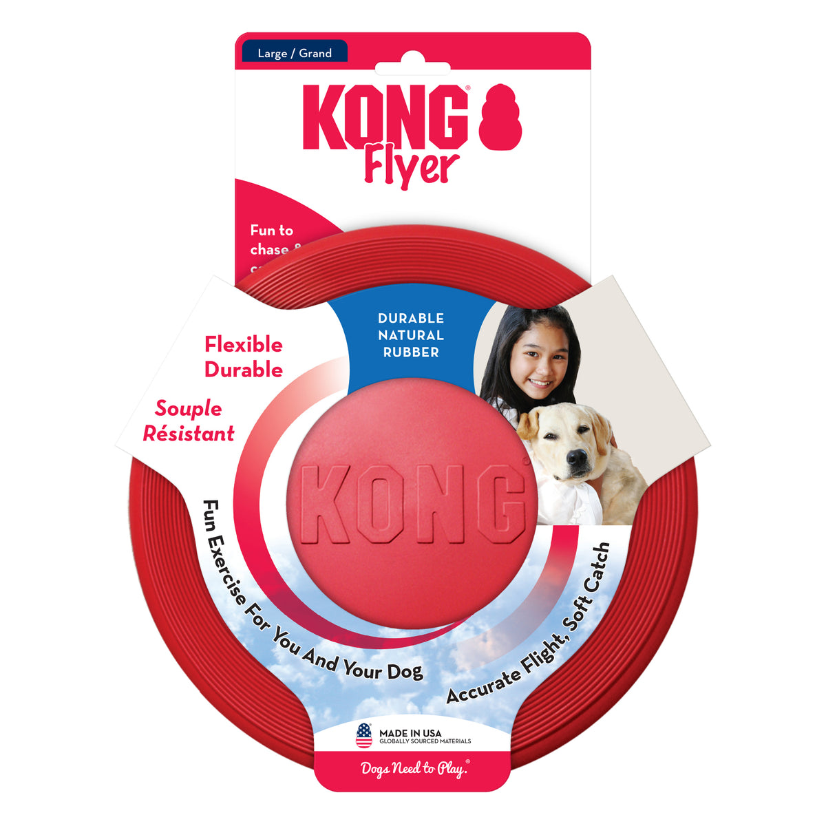 KONG Flyer Large Red - RSPCA VIC
