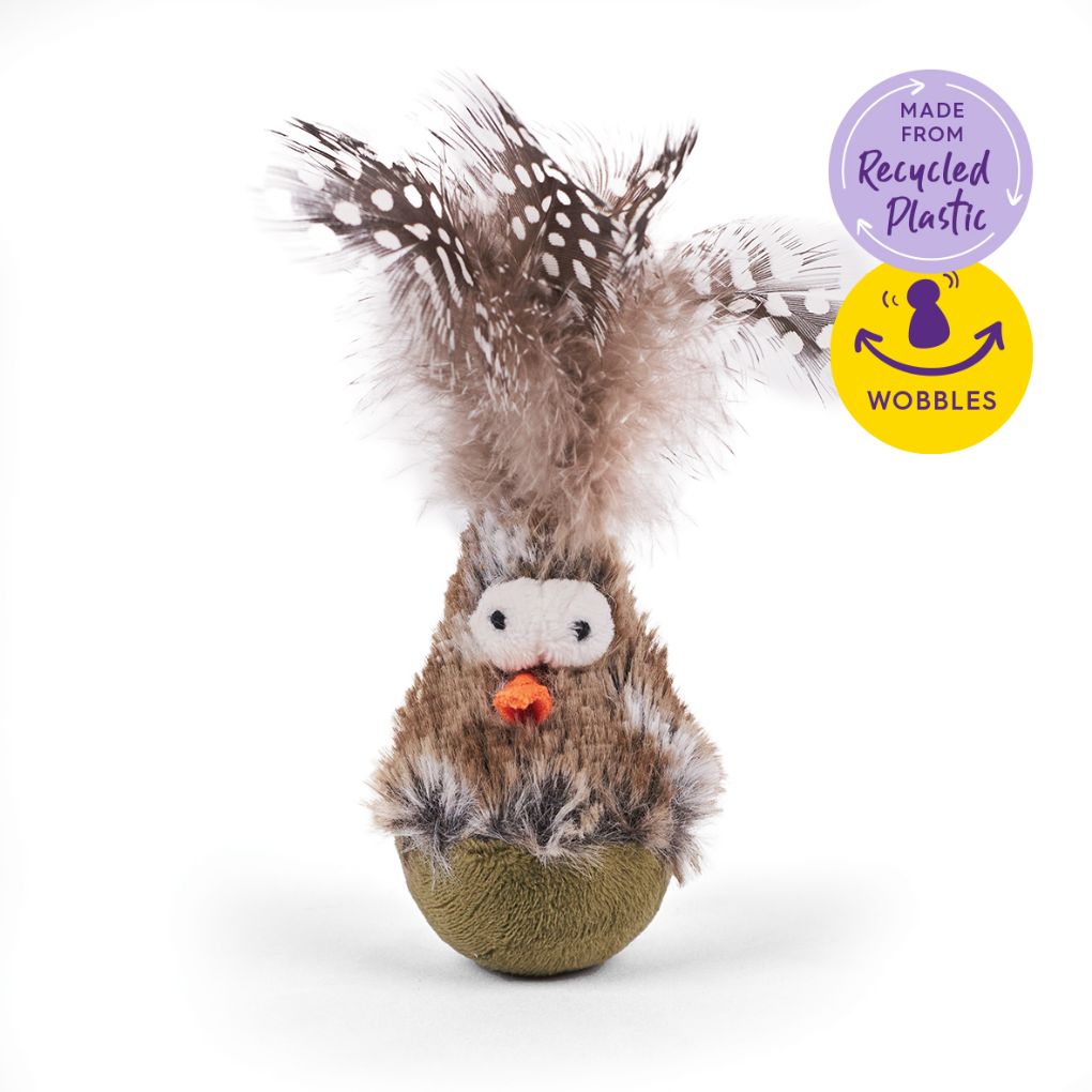 Wobble cat toy top