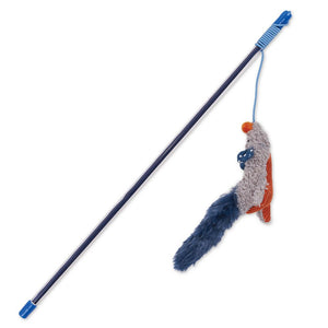 Kazoo Flying Mouse Wand Cat Toy - RSPCA VIC