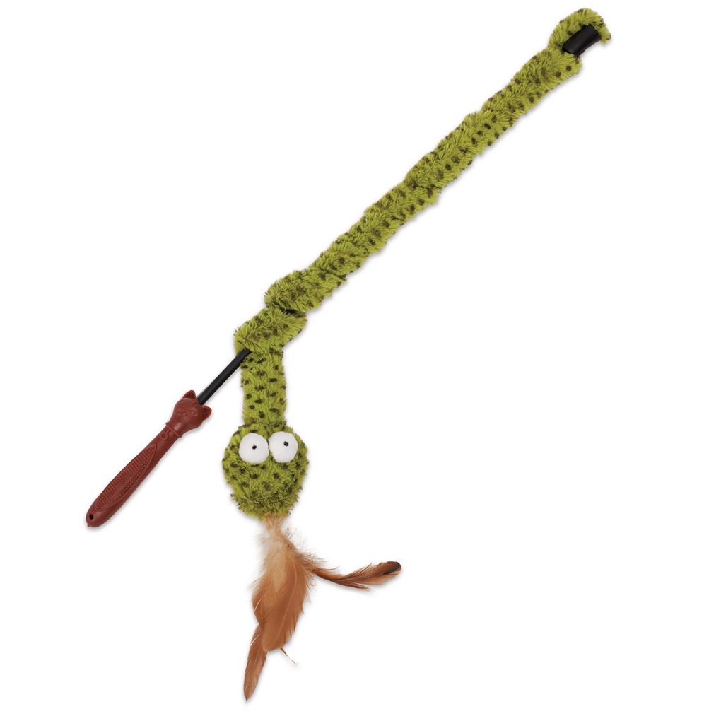 Kazoo Spotty Snake Wand Cat Toy - RSPCA VIC