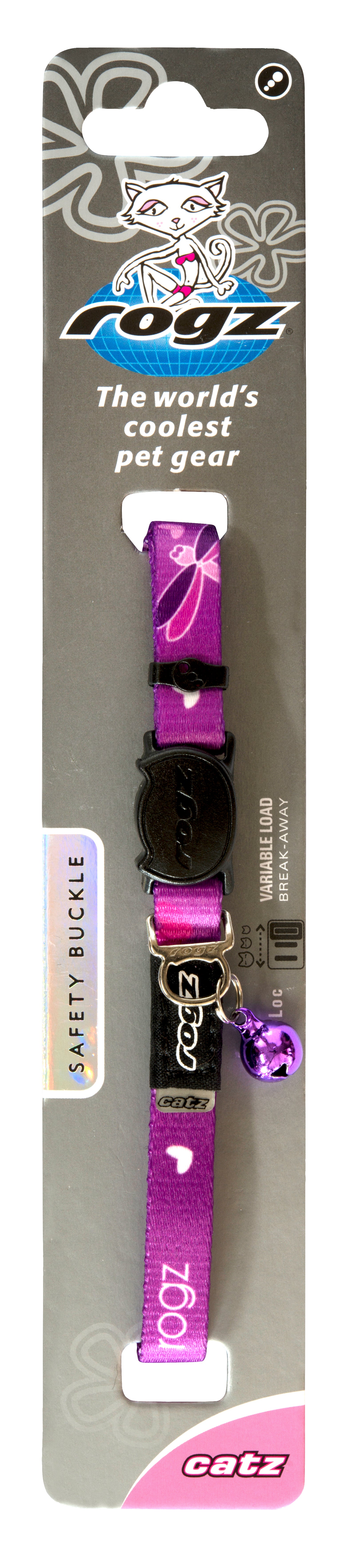 Rogz KiddyCat Safeloc Collar Dragonfly - RSPCA VIC