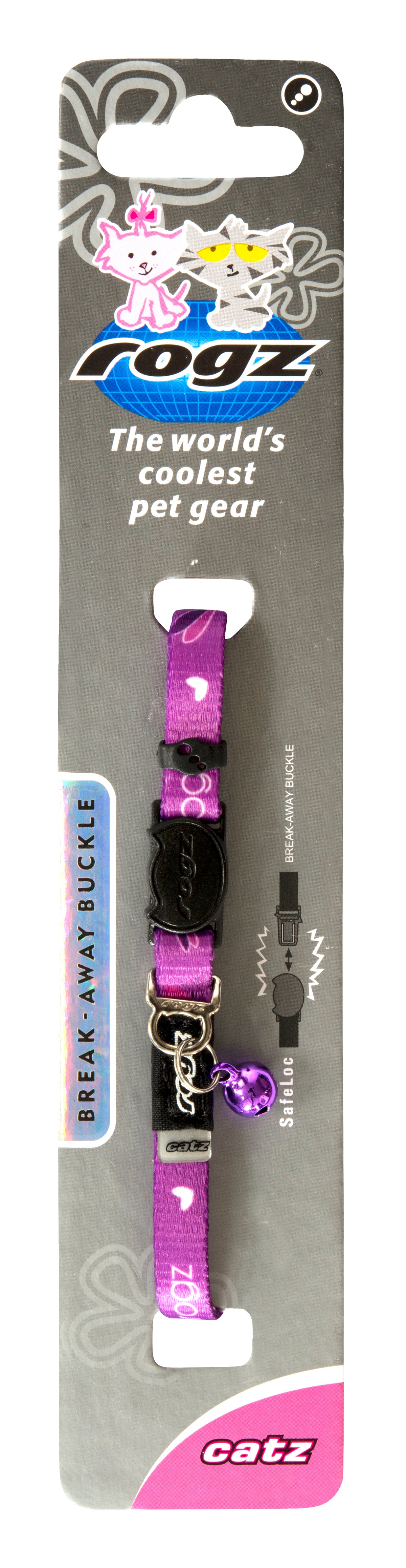 Rogz KiddyCat Safeloc Collar Dragonfly - RSPCA VIC