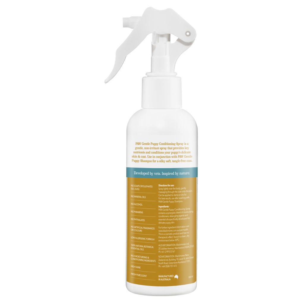 PAW Gentle Puppy Conditioning Spray 200mL - RSPCA VIC