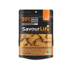 Savourlife Australian Peanut Butter Flavour Biscuits 500g - RSPCA VIC