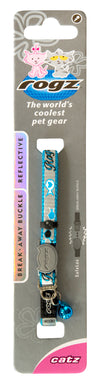 Rogz Safeloc Reflectocat Collar Blue Fish - RSPCA VIC