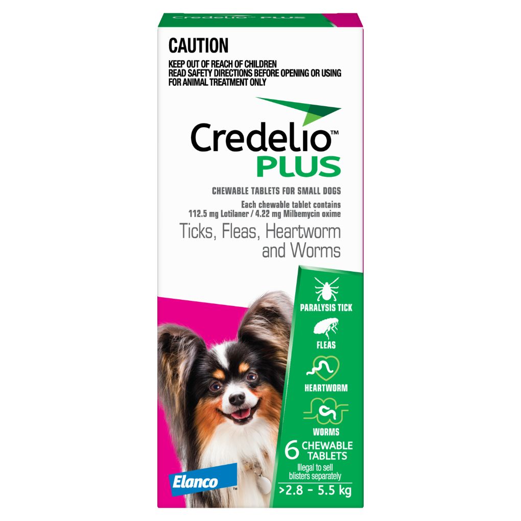 Credelio Plus Small 2.8-5.5kg Pink - RSPCA VIC