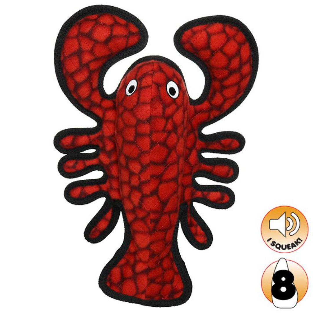 Tuffy SEA CREATURES LARRY LOBSTER Tough Dog Toy - RSPCA VIC