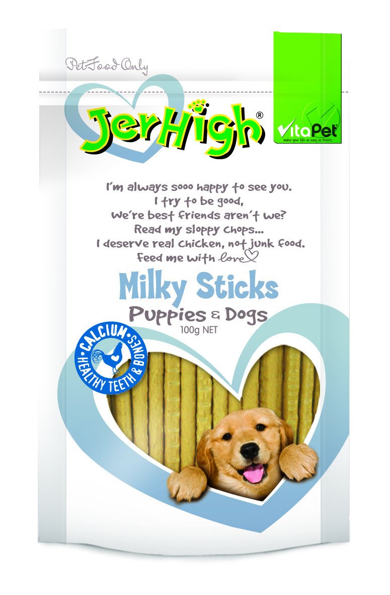 Vitapet Jerhigh Milky Sticks 100g - RSPCA VIC