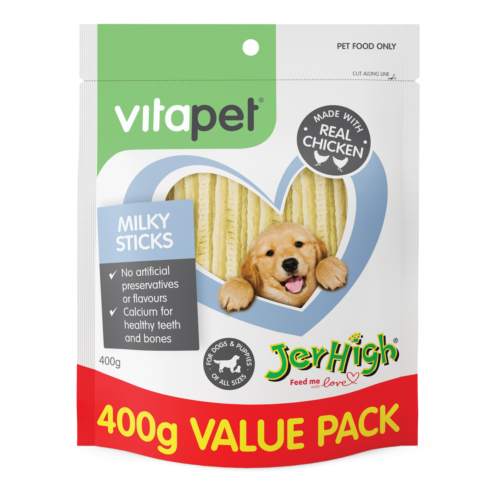Vitapet Jerhigh Milky Sticks 400g - RSPCA VIC