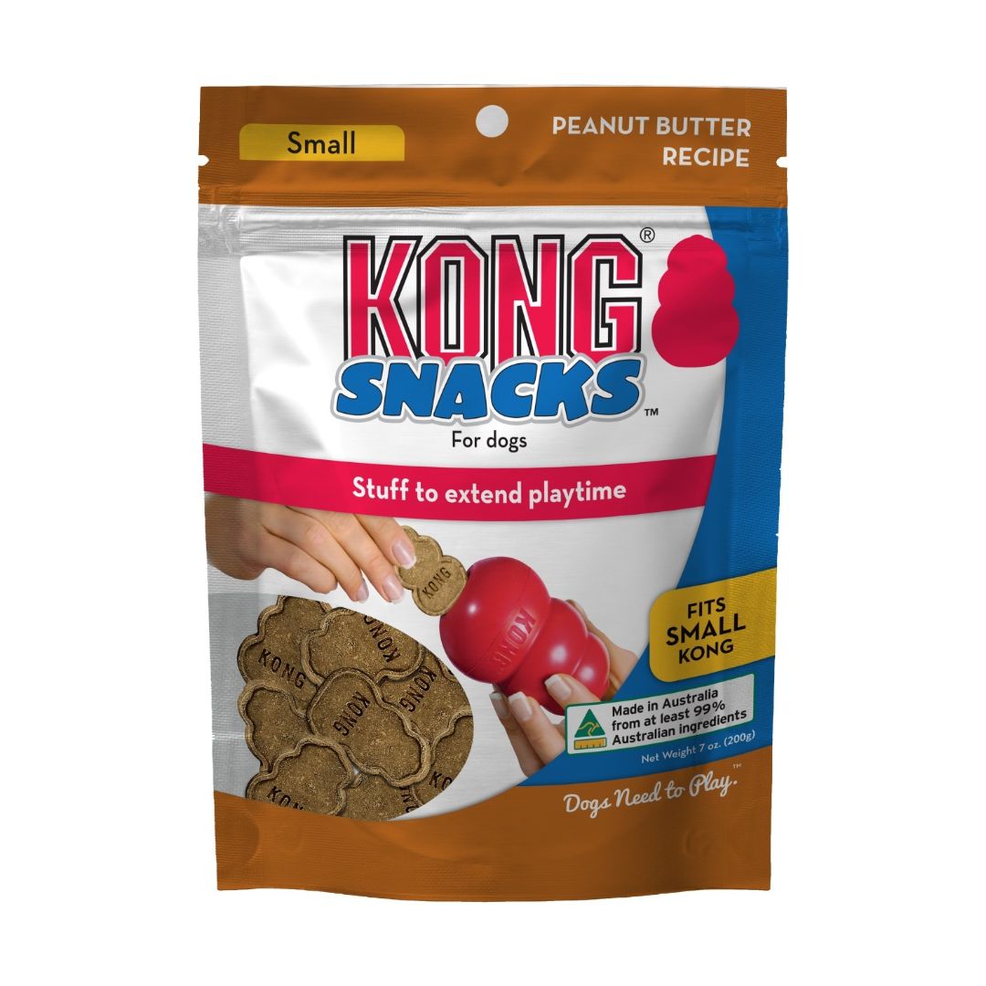 KONG Stuff'n Peanut Butter Biscuit Snacks Small Dogs Treat 200g - RSPCA VIC